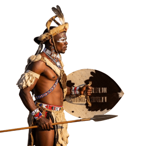 Stylized warrior representing No Nut November